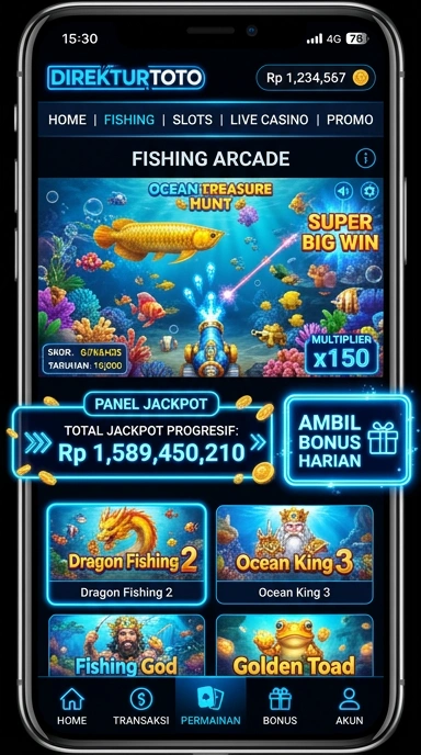 Pengguna sedang menjelajahi katalog aplikasi di direkturtoto.